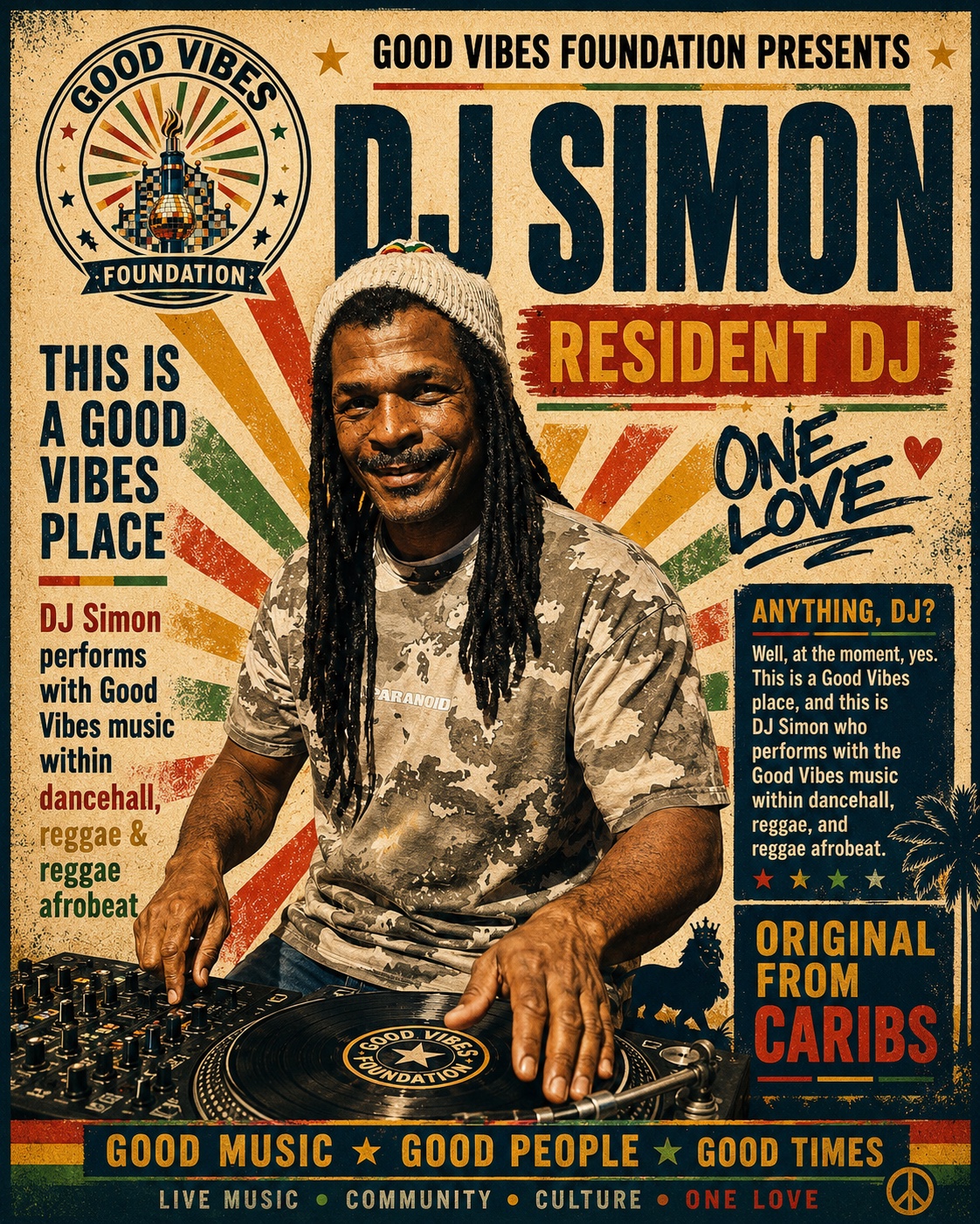 Seznam se s DJ Simonem, rezidentním DJ GoodVibes