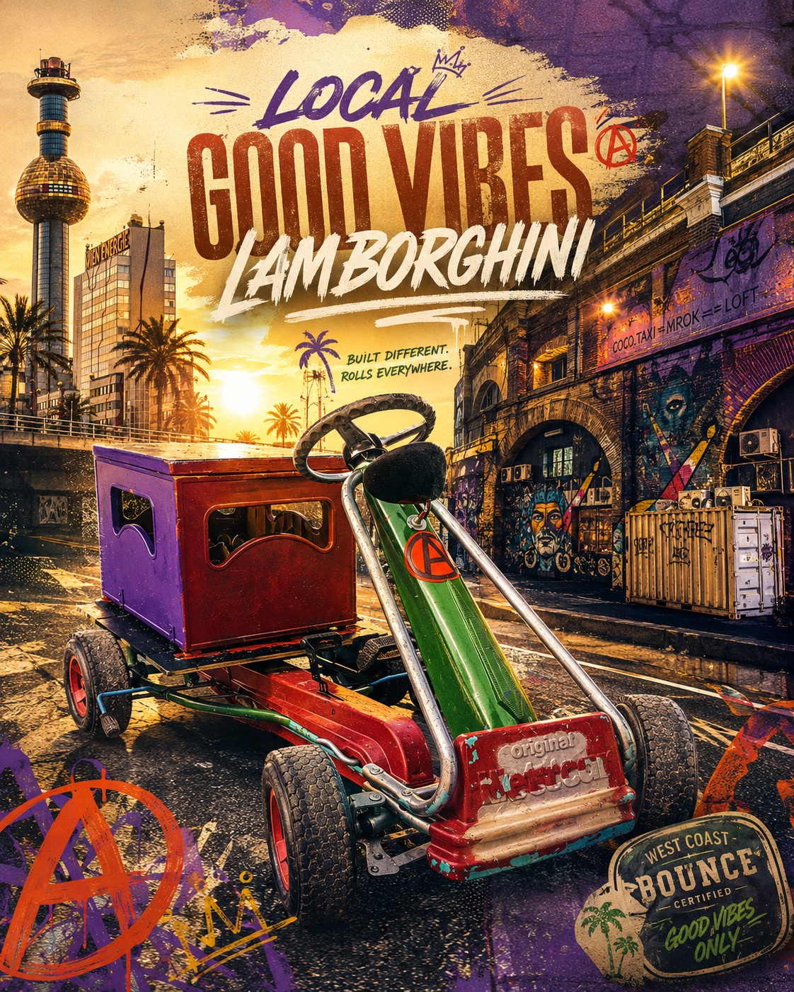 Local Good Vibes Lamborghini: energie vídeňské ulice
